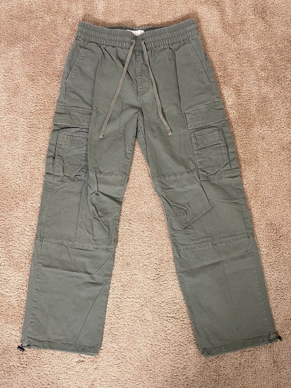 Pacsun Green Natural Baggy Cargo Pants
